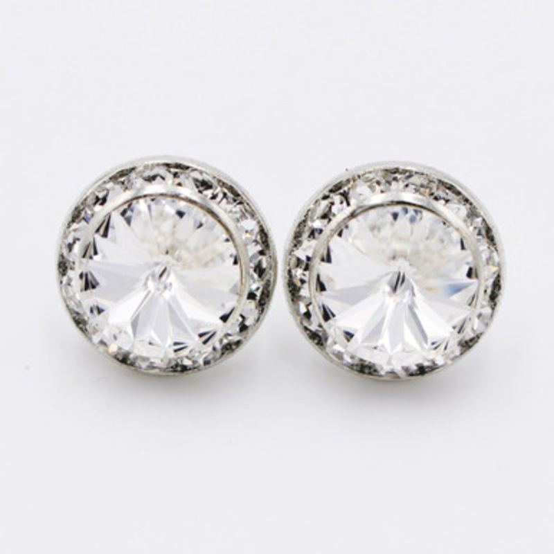 15mm Performance Earring - Clip Crystal AB