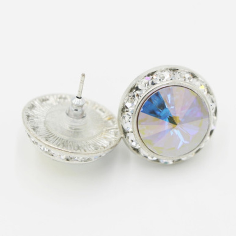 20mm Performance Earring - Pierced Crystal AB