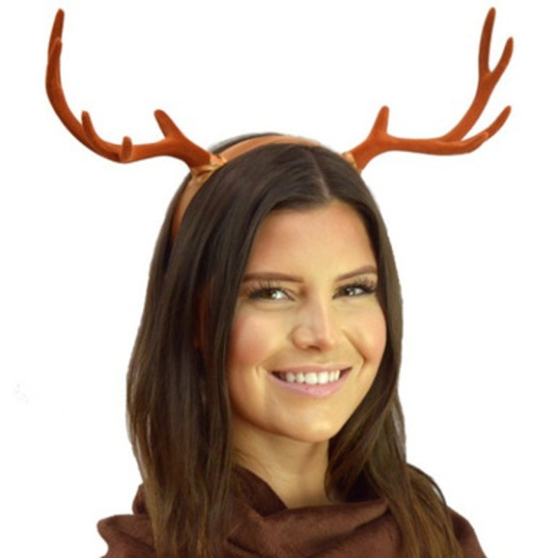 Antlers headband Brown
