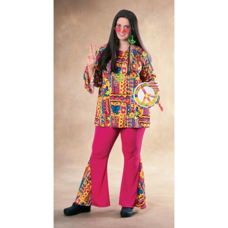 Big Mama Plus Size Hippie Costume