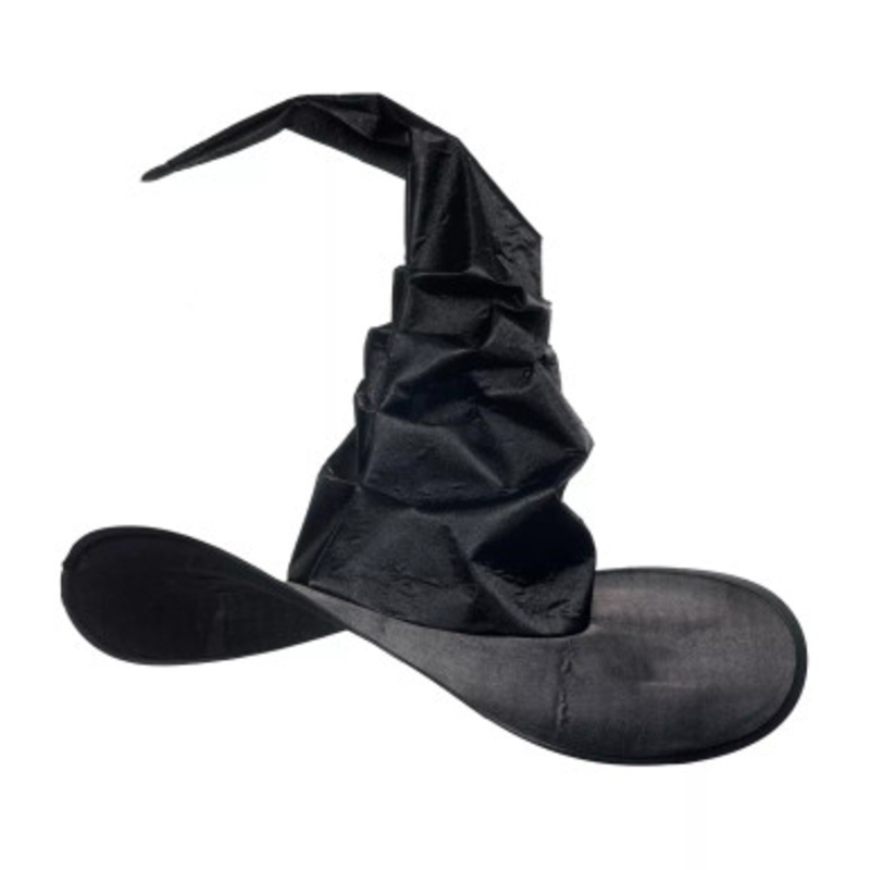 Black Curved Witch Hat