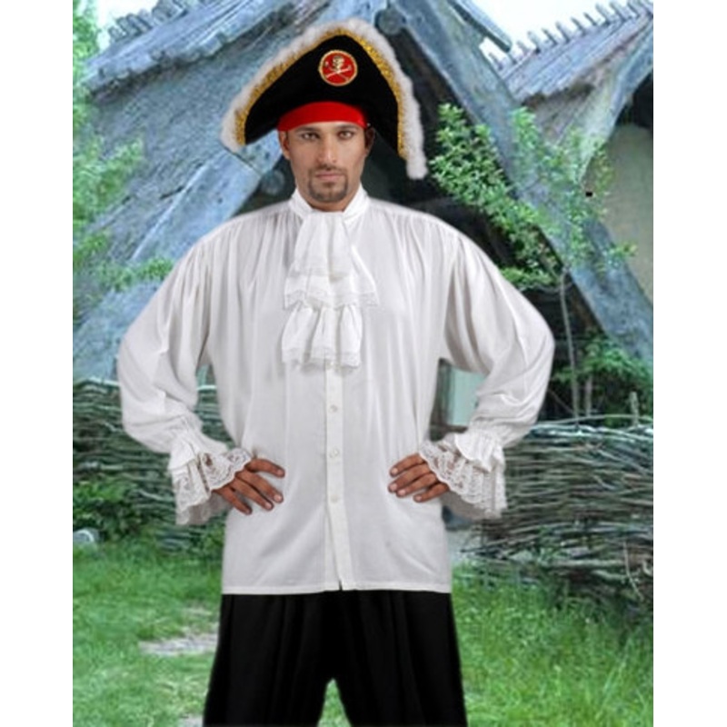 Colonial Shirt with Dickie and Lace Cuffs US Size 14