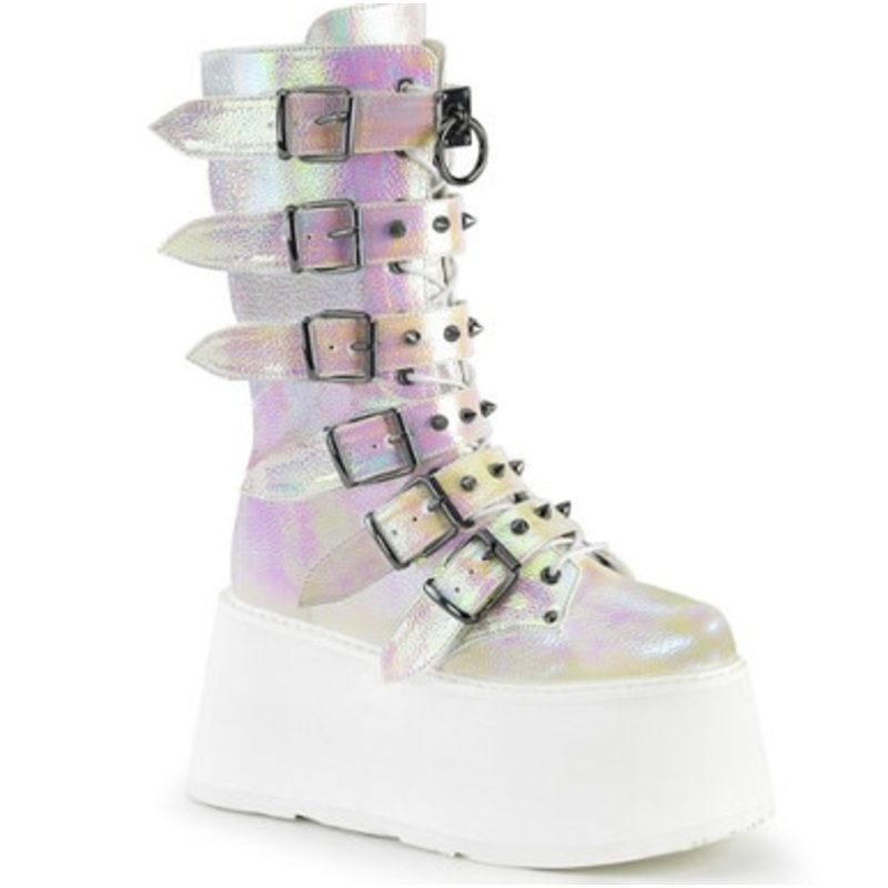 Demonia Damned Mid-Calf Platform Boot Ladies Size 6