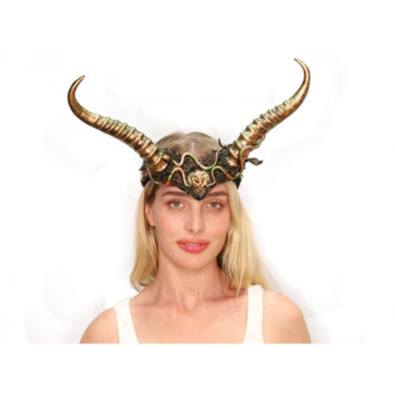 Green Woodland Voodoo Horns Gold