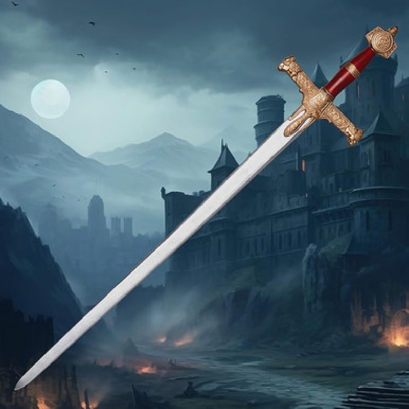 Mens Gold Foam Sword