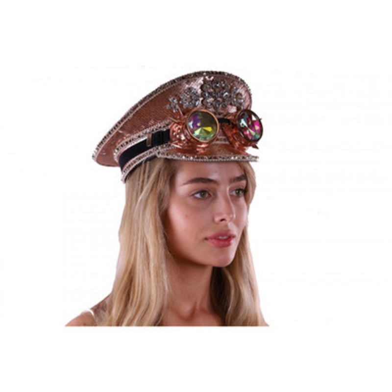 Rose Gold Festival Captain Hat