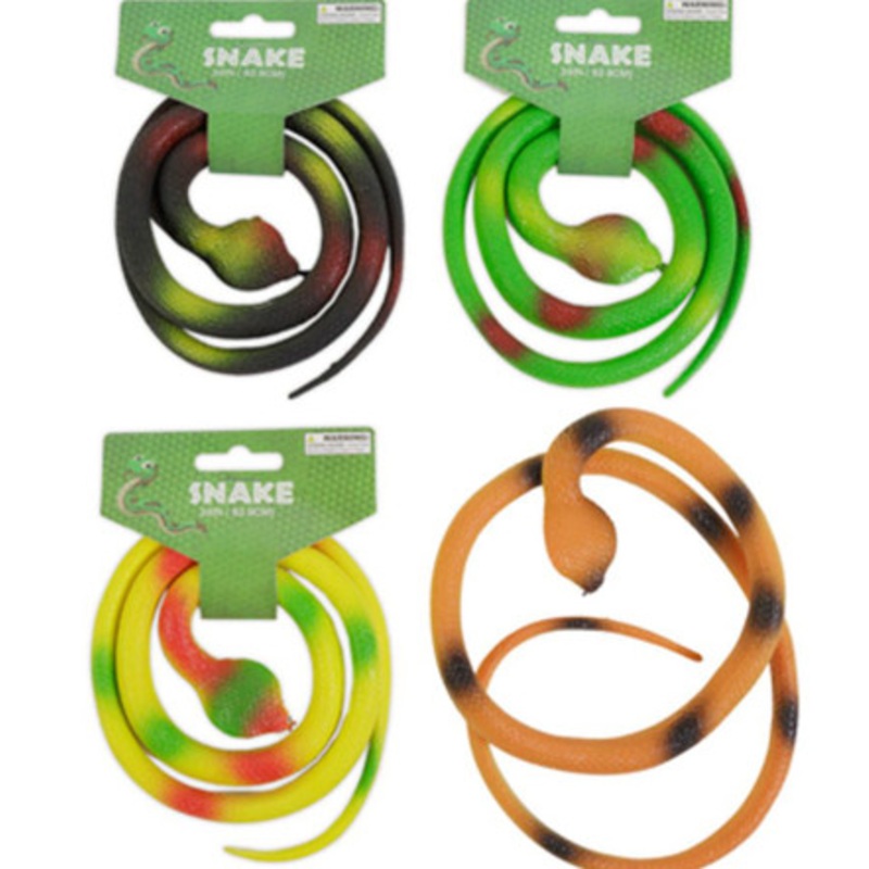 SNAKE TPR 33IN 4AST COLORS Assorted Colors