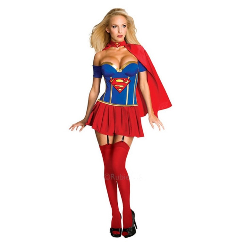 Supergirl Corset 3 Pc Costume Set Licensed DC Comics 8-10