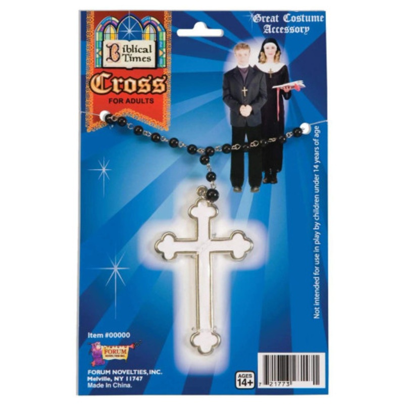 White Cross Necklace