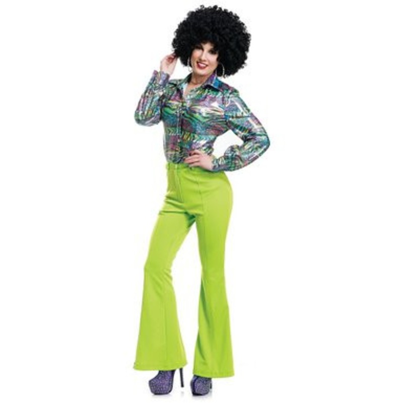 70's Disco Pants - Lime Green Men's 30 Waist