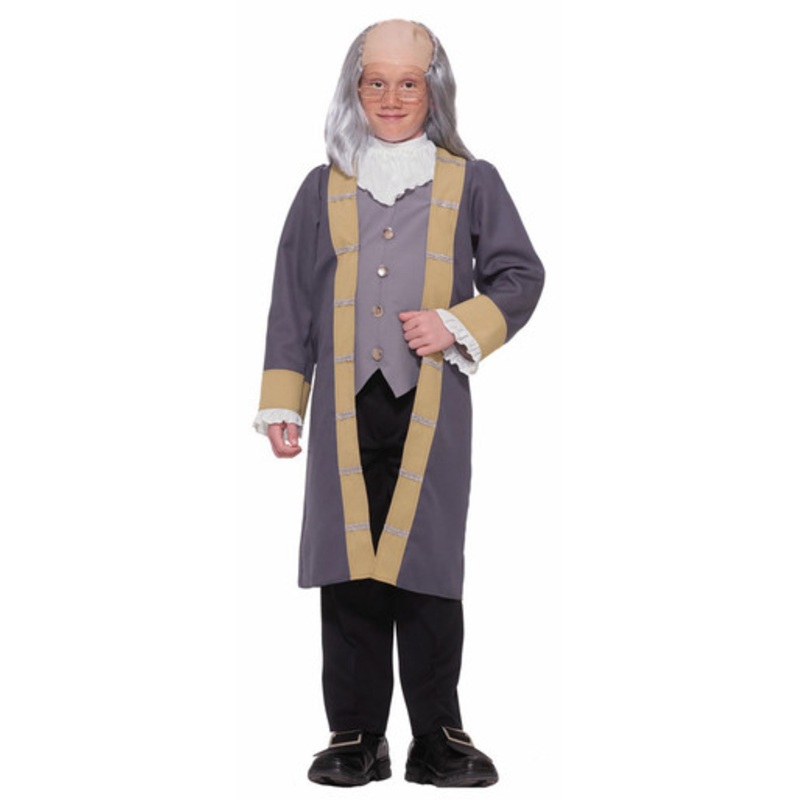 Ben Franklin Costume Kids Child Extra Large 14-16