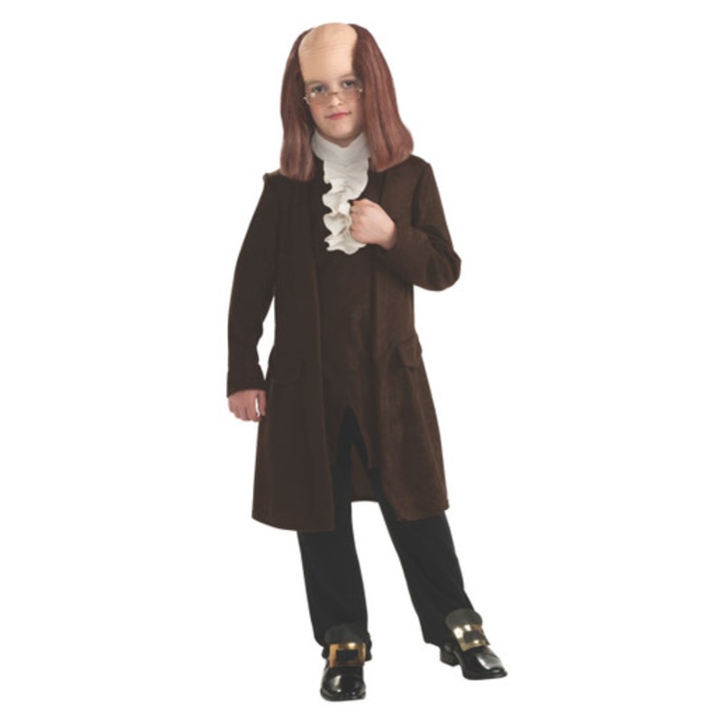 Benjamin Franklin Kid's Costume Child Extra Large 14-16