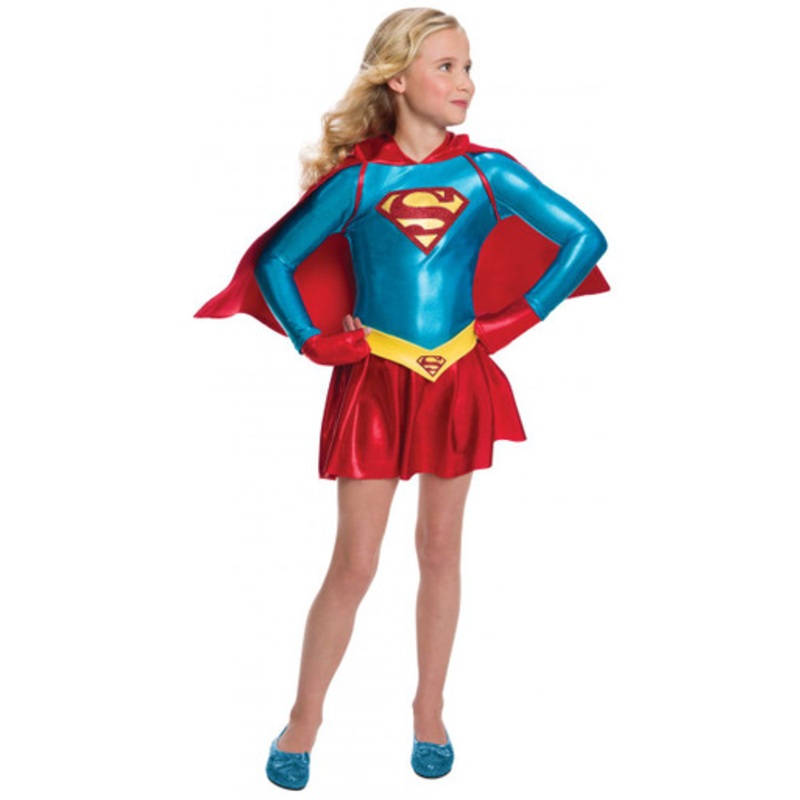 DC Comics Licensed Kid's Supergirl Dress Child Extra Large 14-16