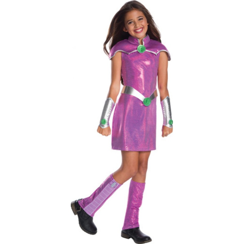DC Super Hero Girls Deluxe Starfire Costume 10-14