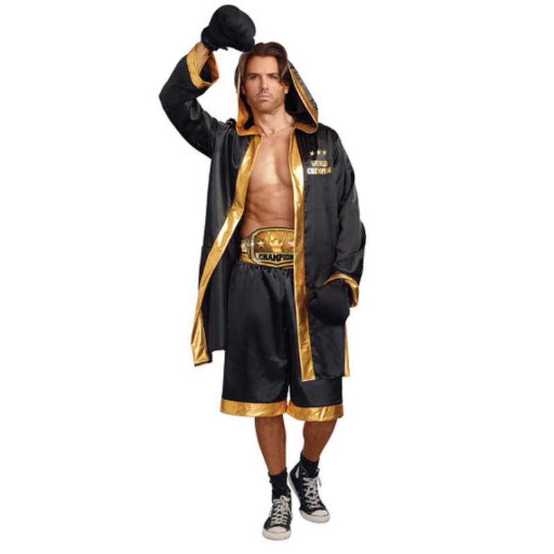 Dreamguy World Champion Mens Boxer Costume Men's 38-40" chest, 32-34" waist