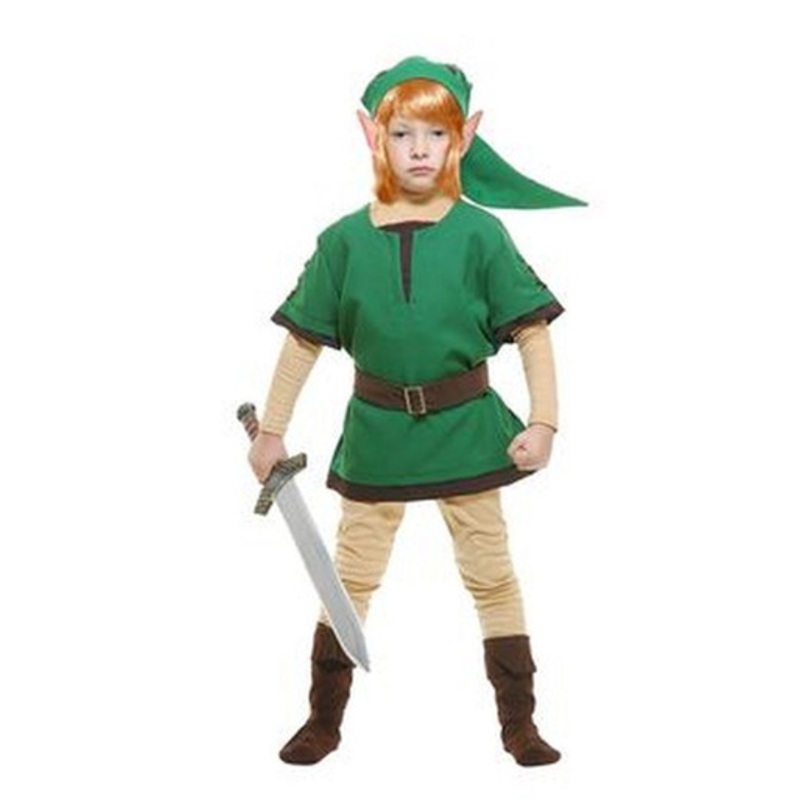 Elf Warrior Boy's Costume Kids Size 4 to 6X