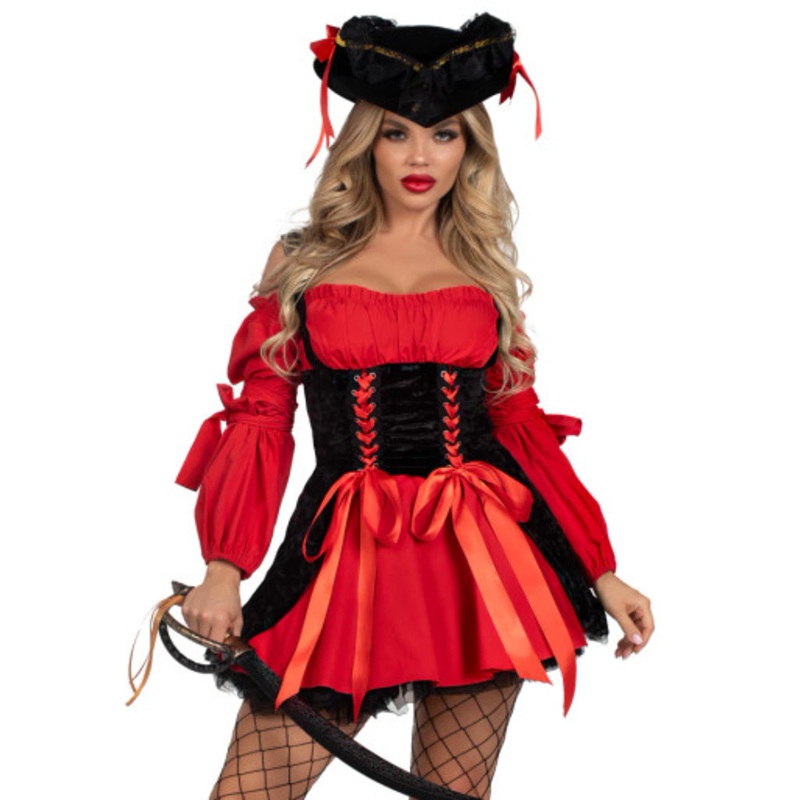 Leg Avenue Vixen Pirate Wench Ladies Costume Women's 4-6 Dress Size