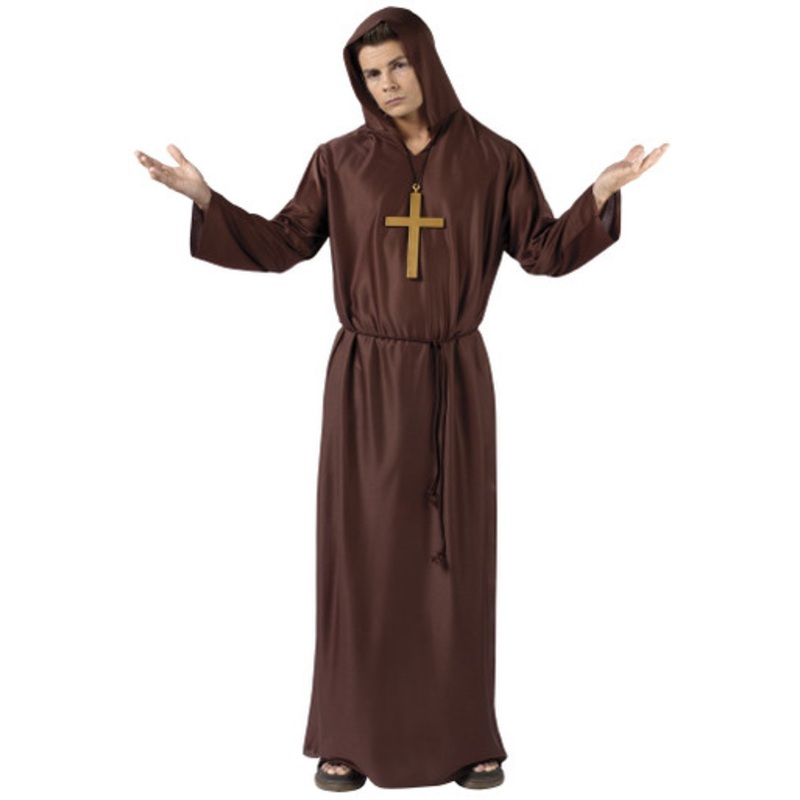 Monk Robe Brown with Hood