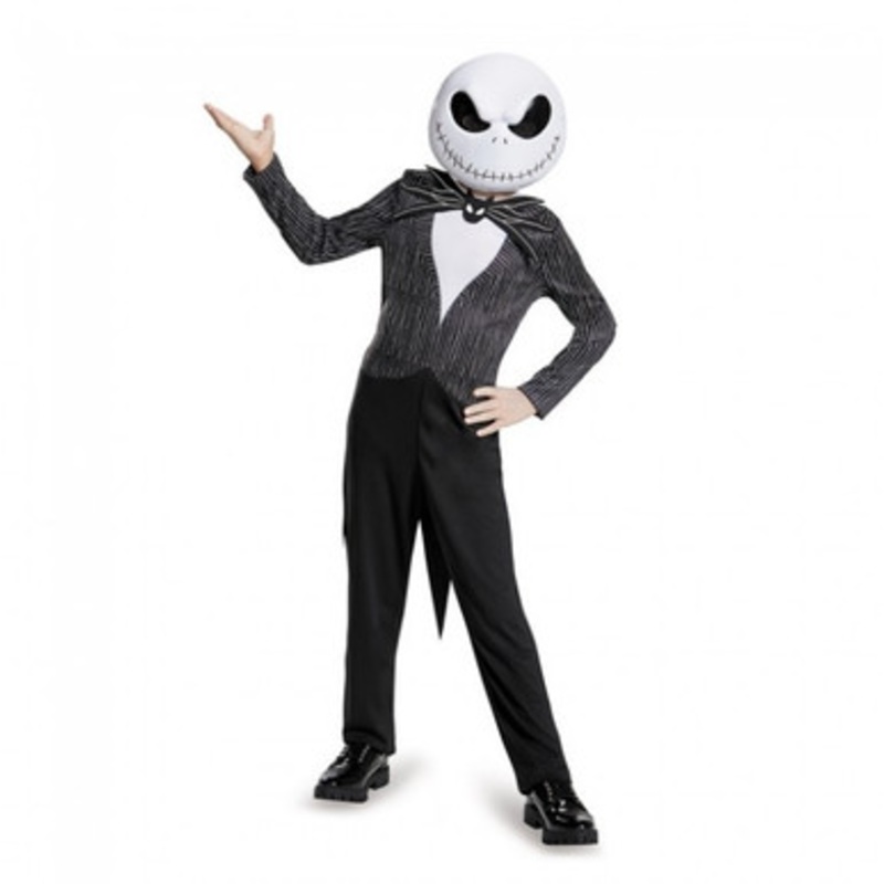 Nightmare Before Christmas Child's Jack Skellington Costume w/ Mask Child (L) 4-6
