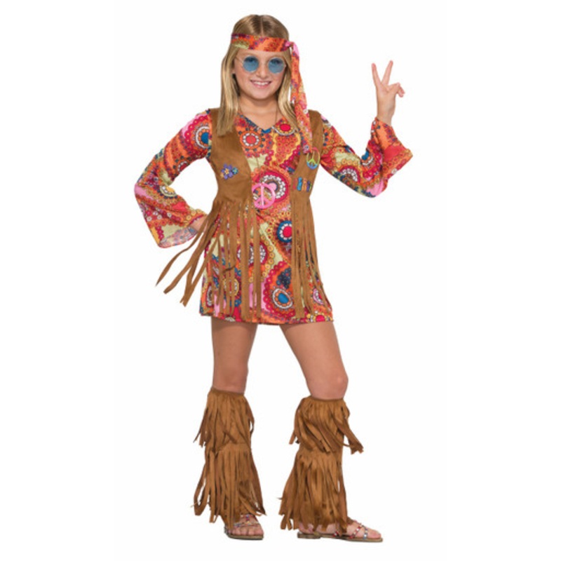 Peace Lovin' Hippie Kids Costume Child X-Large 14-16