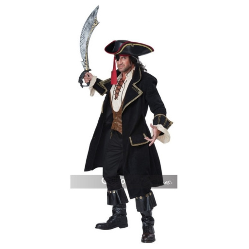 Pirate Captain Deluxe Adult Costume Mens Medium 40-42