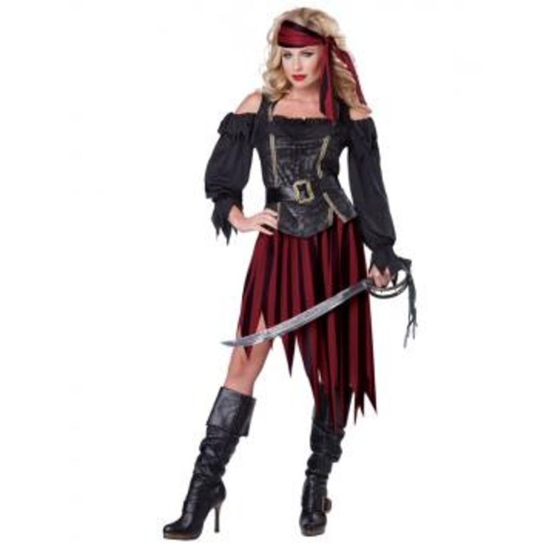 Queen of the High Seas Pirate Costume Ladies X-Small 4-6
