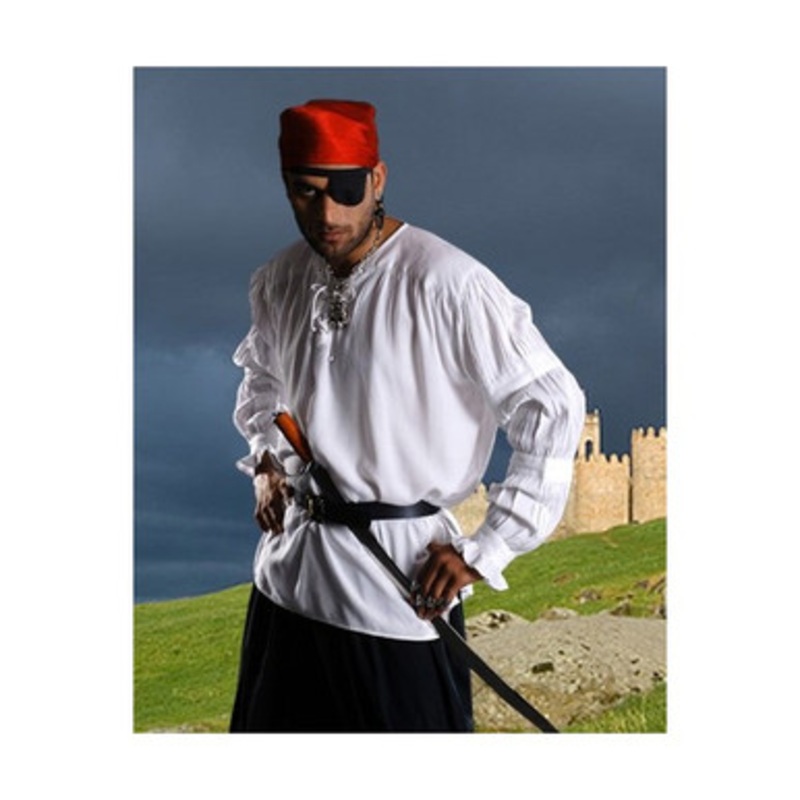 Redbeard Pirate Shirt Black Adult Large 12-14