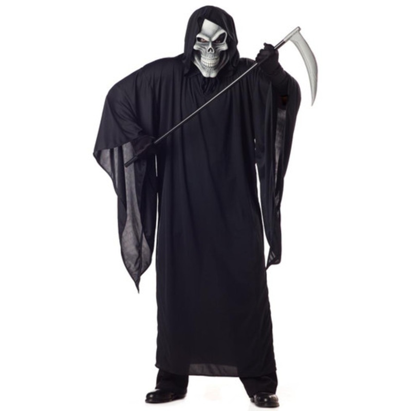 Skeleton Adult Plus Size Grim Reaper Mens Plus 48-52