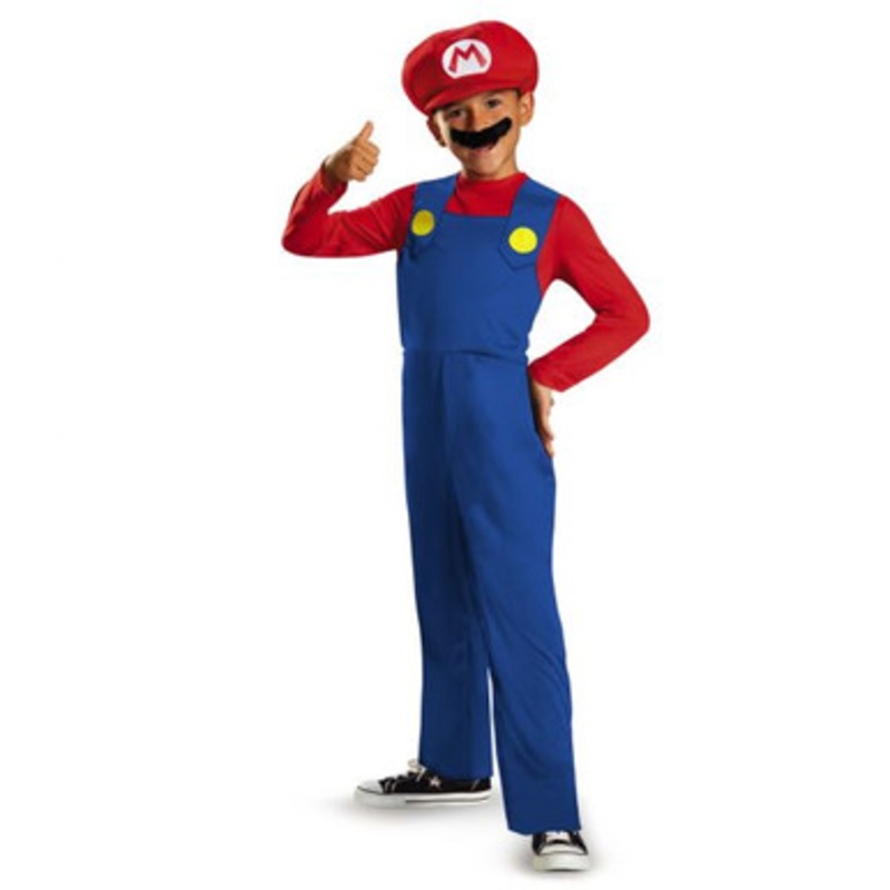 Super Mario Brothers Mario Licensed Kids Costume Child (M) 3T - 4T