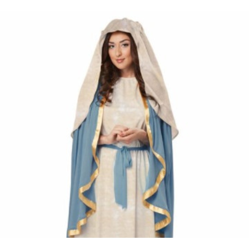 The Virgin Mary Dress w/ Headpiece Women's Costume Ladies Small 6-8