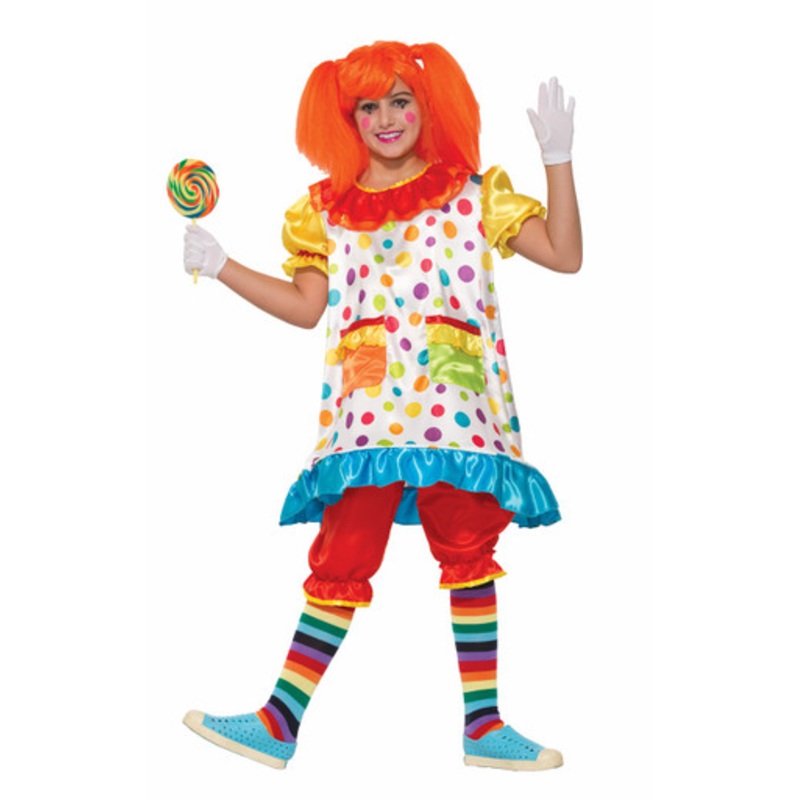 Wiggles the Clown GIrls Costume  Child X-Large 14-16