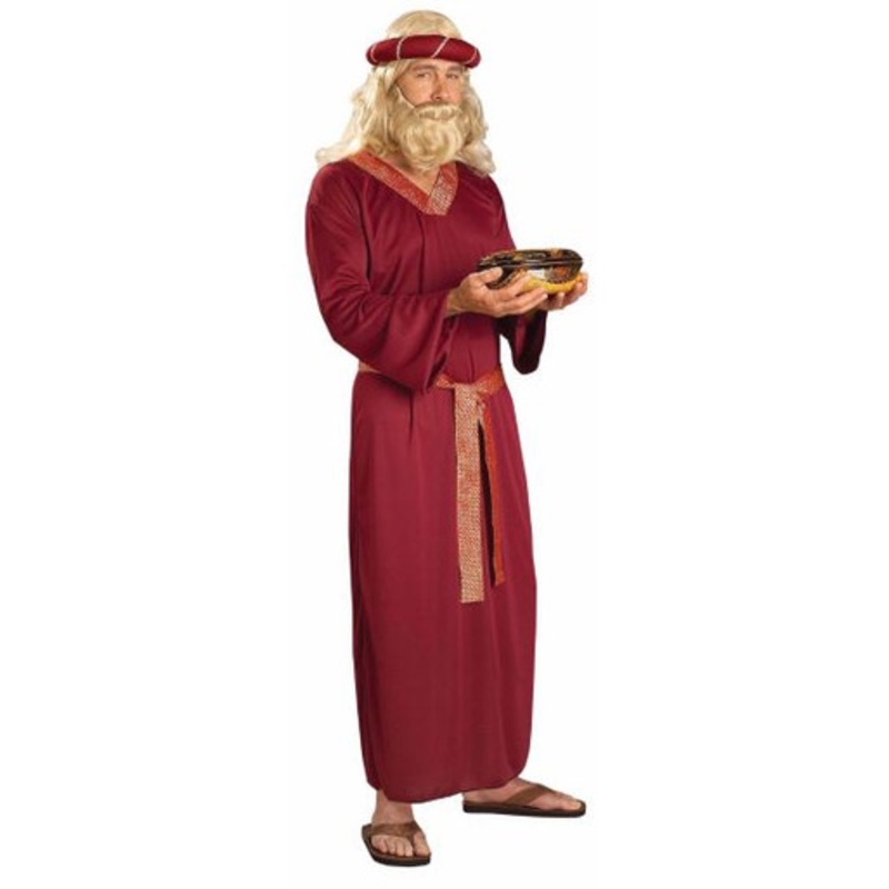 Wiseman Costume Adult Burgandy Biblical Times