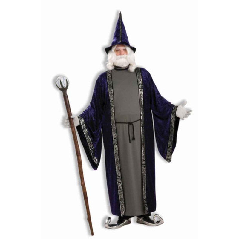Wizard Costume Purple Plus Size Up to Chest Size 48"