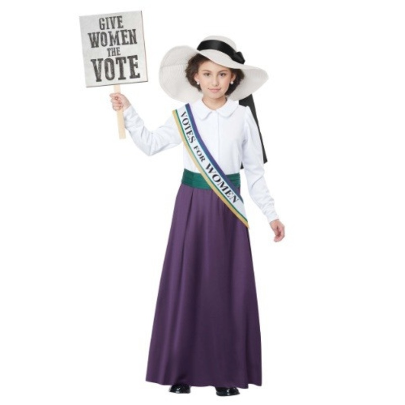 American Suffragette Kids Costume Child Medium 8-10