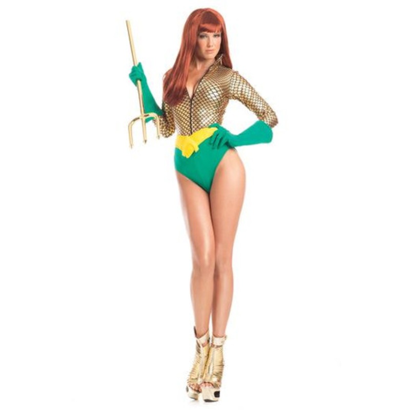 Be Wicked Alluring Aquagirl 3 Piece Ladies Costume  Ladies Small/Medium 4-8