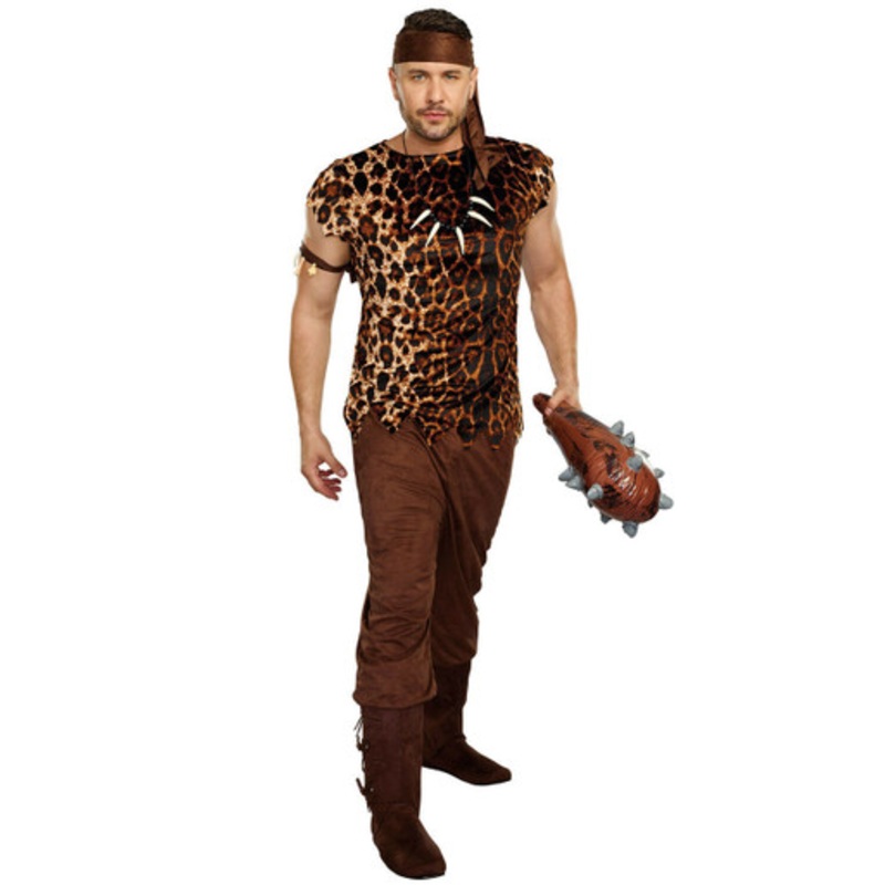Dreamguys Cave Man Mens Costume Men's 50-52" chest, 44-46" waist
