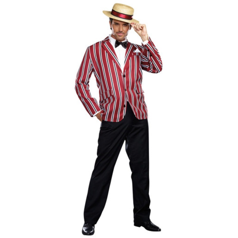 Good Time Charlie Mens Plus Size Barbor shop costume Mens 2X 54-56"