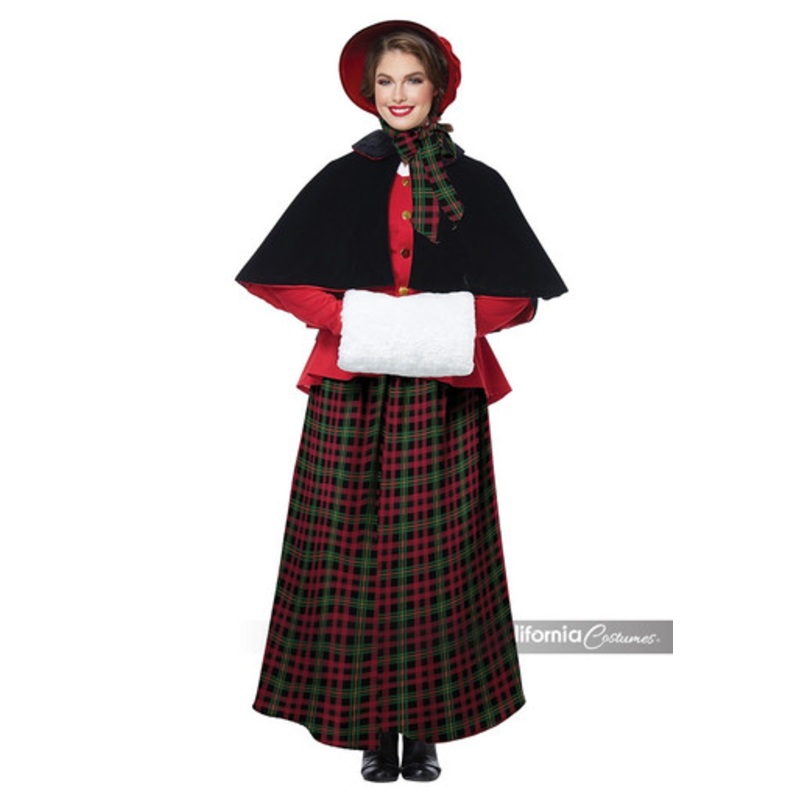 Holiday Caroler Woman Adult Costume Ladies X-Small 4-6
