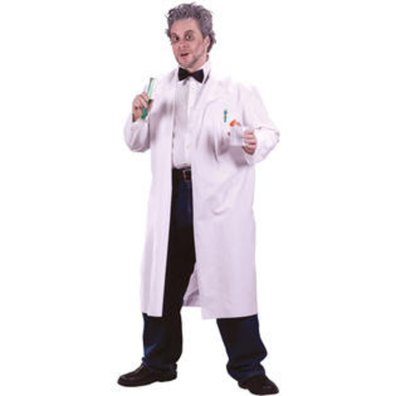 Mad Scientist Lab Coat Mens 6'/200 Lbs