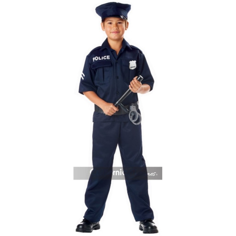 Police Kids Costume Child X-Small 4-6