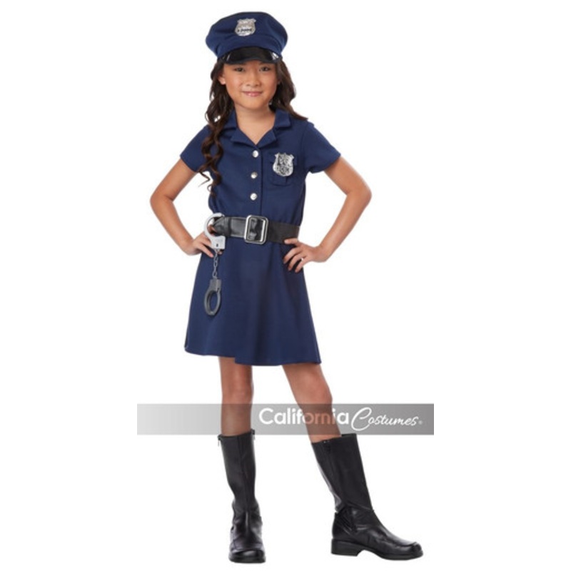 Police Officer Kids Costume Child Small 6-8
