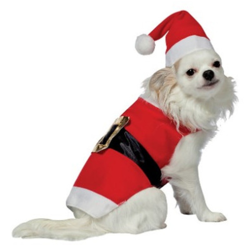 Santa Costume Pet Dog Size XS 2-6lbs