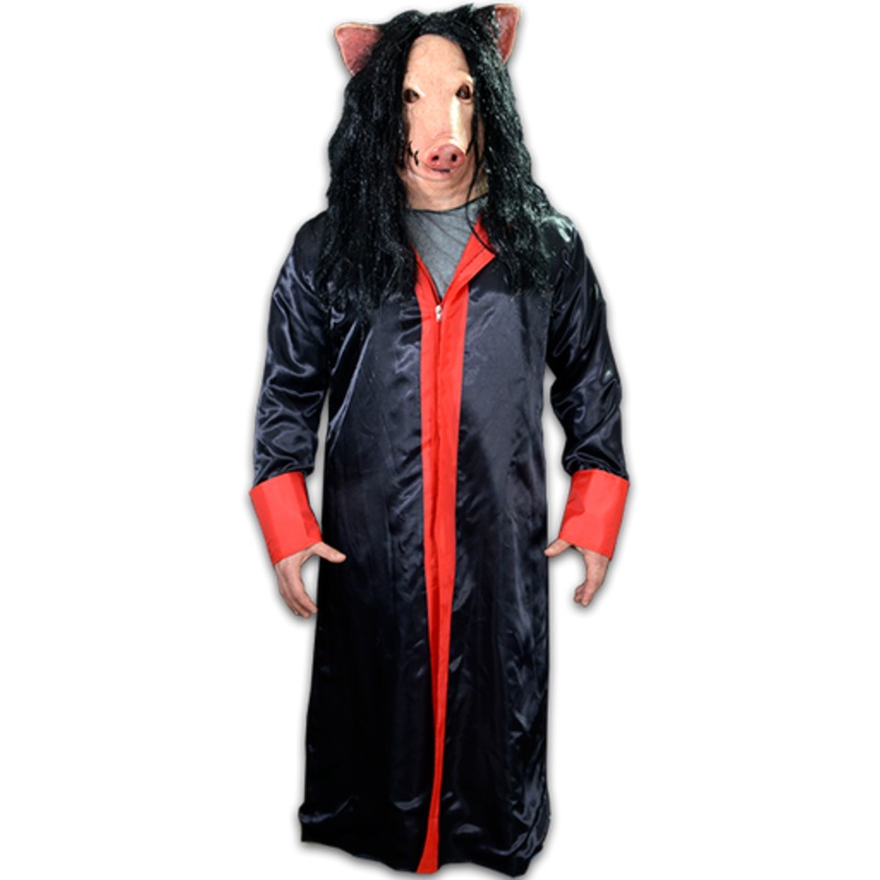 Saw Licensed Jigsaw Robe Black & Red Adult