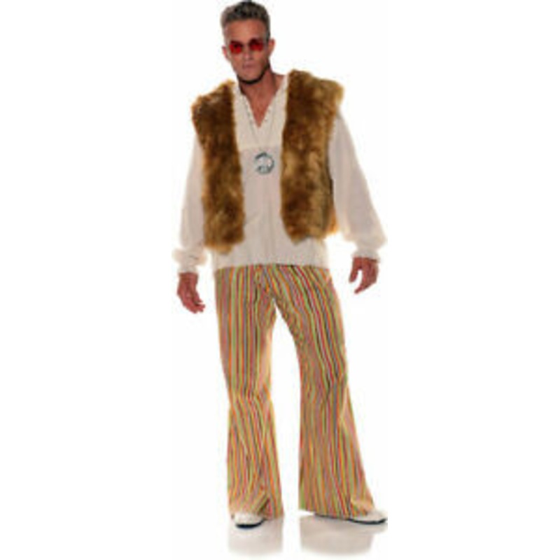 Sunny Faux Fur Vest, Shirt and Pants(28481UND) Men's OS 42-46