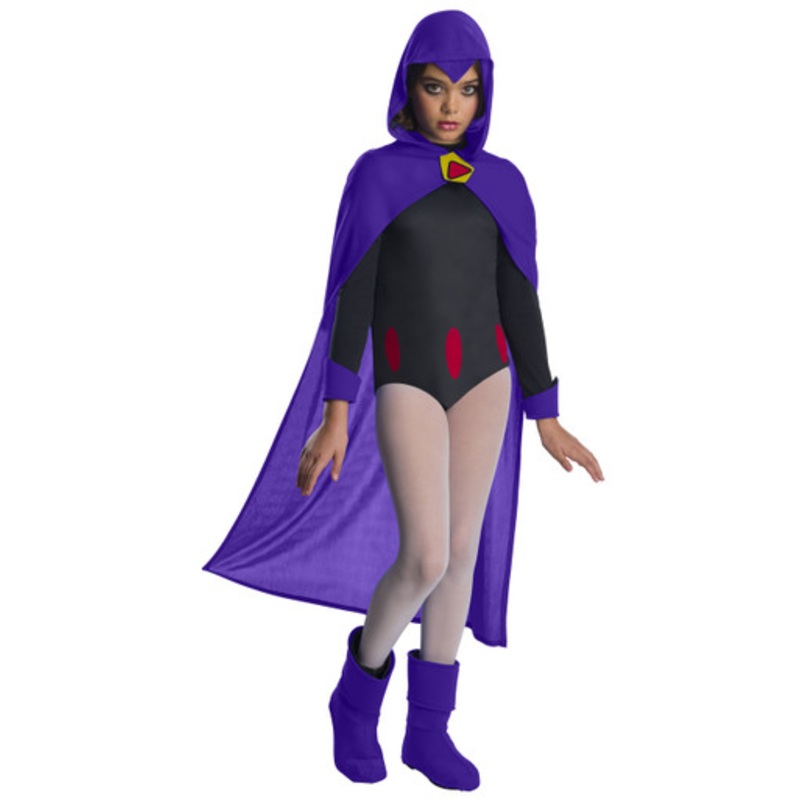 Teen Titans Go! Licensed Raven Deluxe Kids Costume 10-14