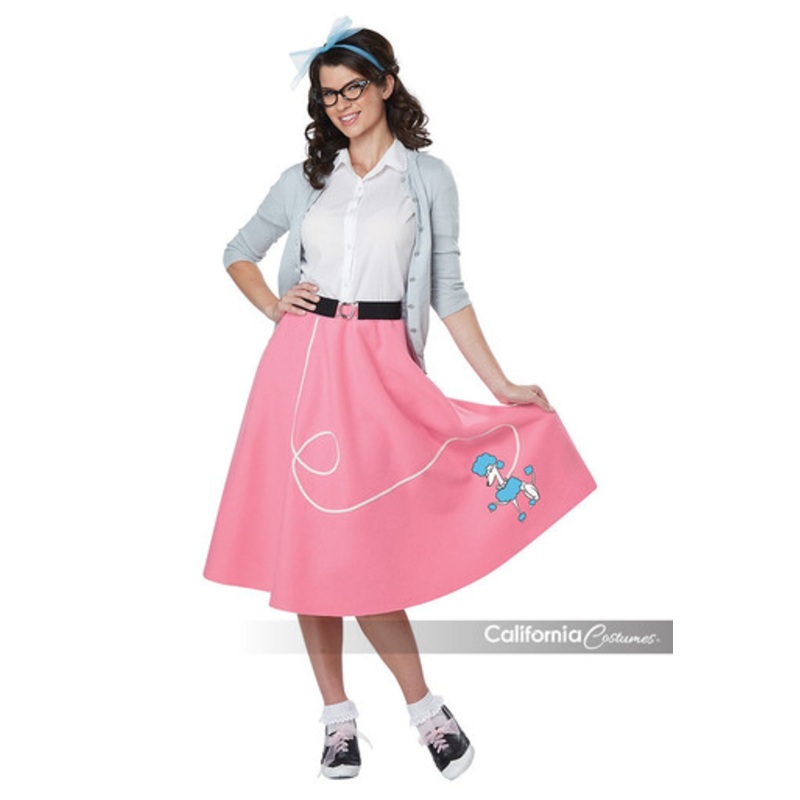 50's Poodle Skirt Adult Costume Ladies X-Small 4-6
