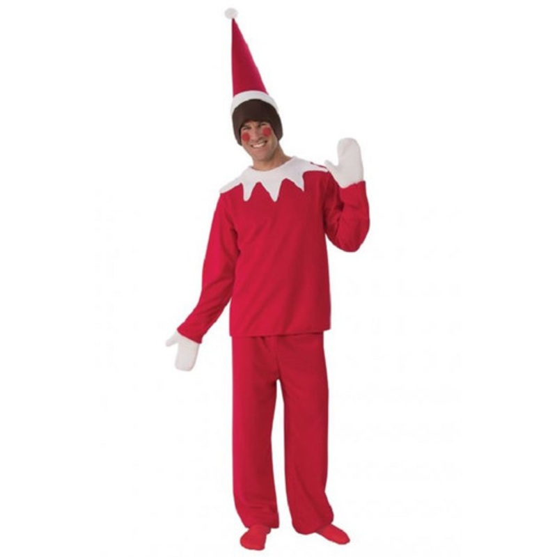 Adult Sitting Elf Man Costume 8-10