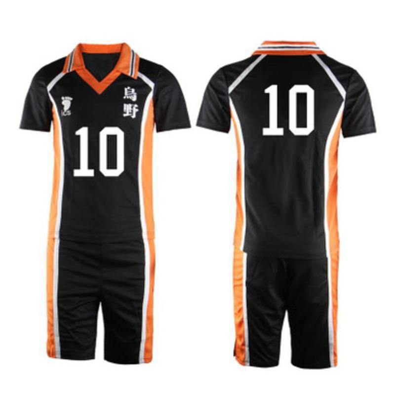 Anime Haikyuu Karasuno High School Volleyball Club Hinata Shoyo Uniform Cosplay Costume Large