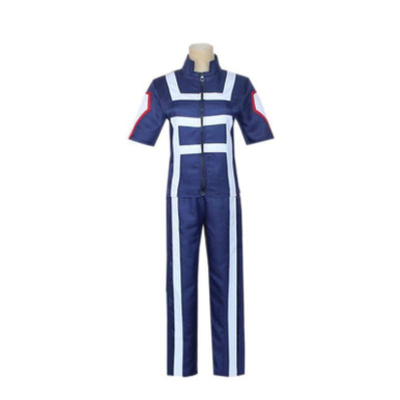 Anime My Hero Academia Short Sleeve Sports Uniform Cosplay Costume Large Female