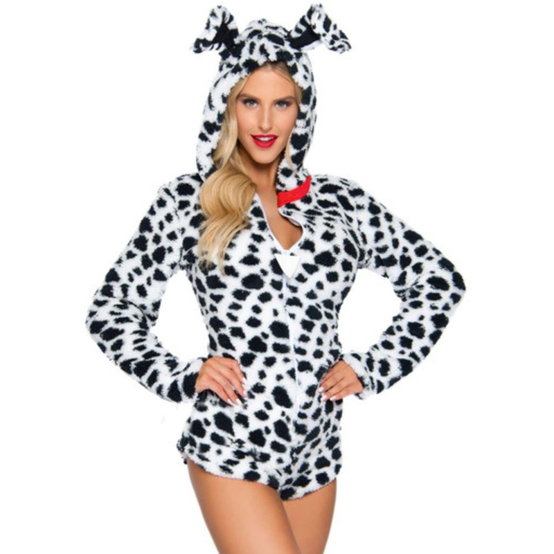 Darling Dalmatian Bodysuit Women's Costume Women's 4-6 Dress Size